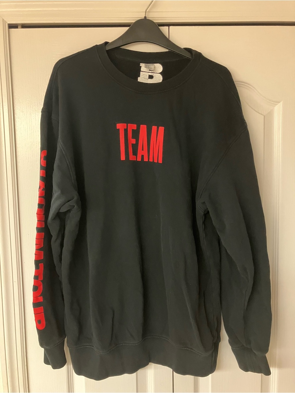 Justin Bieber 2017 TEAM Stadium Tour World Tour Pullover Sweatshirt Size M